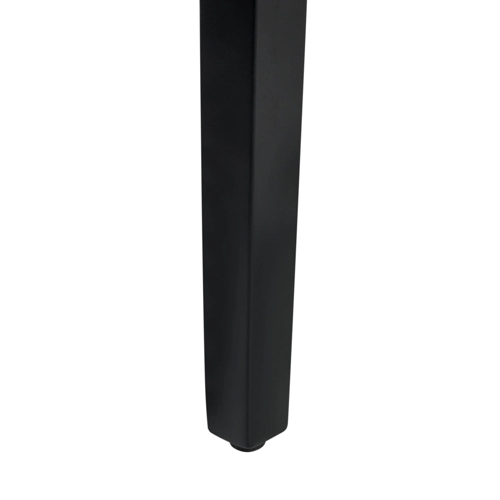 Set di 2 sedie da pranzo in tessuto di velluto color crema design retrò moderno gambe in legno Nero