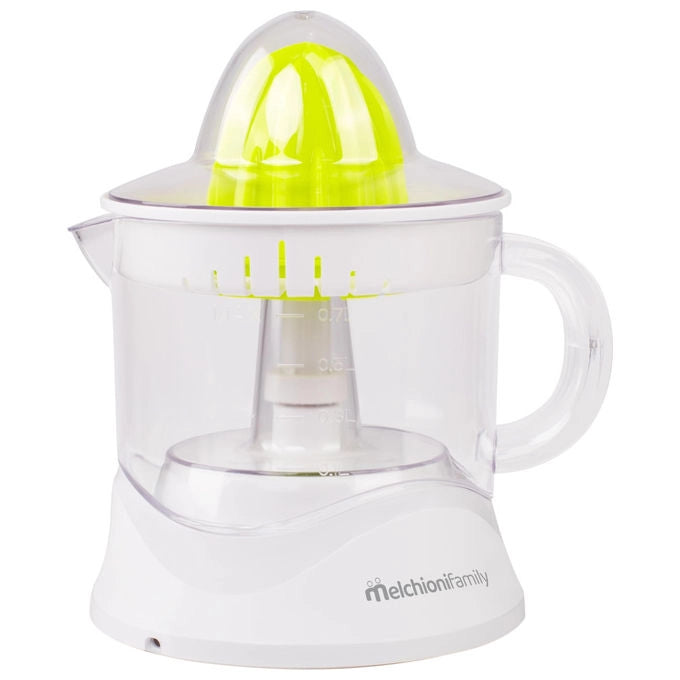 Melchioni spremiagrumi elettrico Zumo New, 40W, contenitore 0,7L, doppio movimento rotazione, bianco