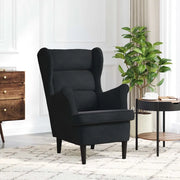 Divano Sedia-Poltrona Nera in Velluto 212679