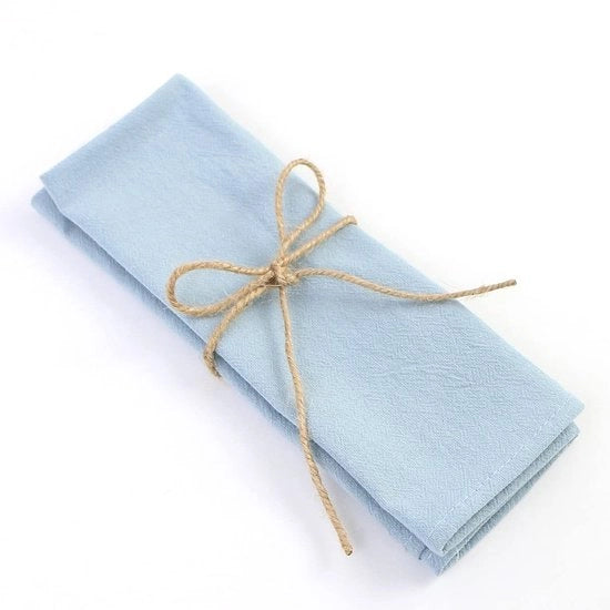 Serviette di stoffa 6 pezzi - Serviette in lino/cotton - Serviette riutilizzabili - Soffici/comode - 41 x 41 cm - Adatte per feste