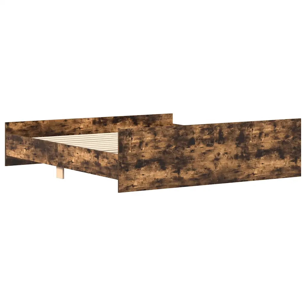Giroletto con Testiera e Pediera Rovere Fumo 180x200 cm
