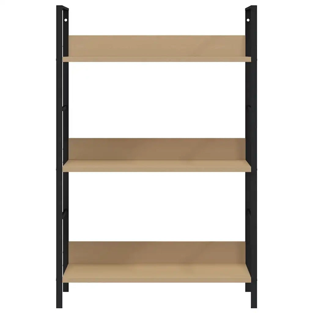 Libreria a 3 Ripiani Rovere 60x27,6x90,5 cm in Truciolato cod mxl 9528