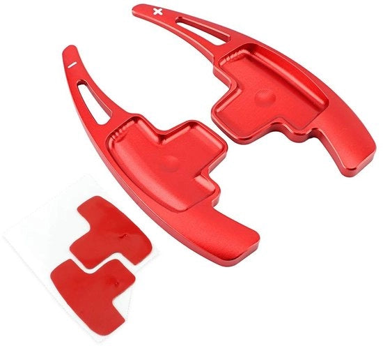 Pedali di Sterzo in Alluminio - Adatto per A/B/E/GLK/SLK/M Classe - 1 Paio - Materiale CNC Lavorato - Dimensione Clip 5,5 a 7,5 cm - Pedali di Sterzo