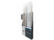 1pz espositore profili alluminio satinato  210 pezzi cm. 200 cod:ferx.vit54591