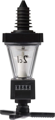 Doseatore automatico con conteggio schenktuori dosaggio 2 cl plastica standard nero-translucido