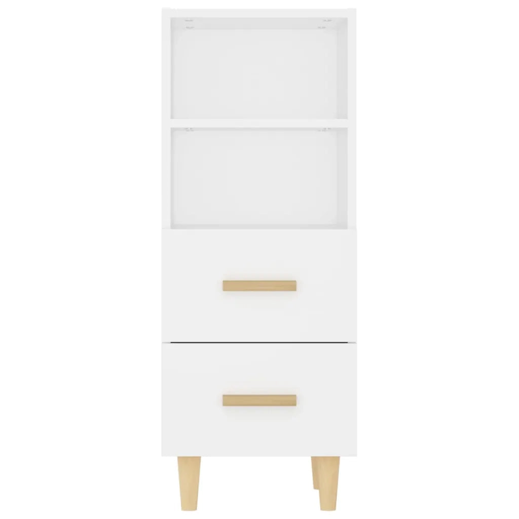 Credenza Bianca 34,5x34x90 cm in Legno Multistrato cod mxl 16403