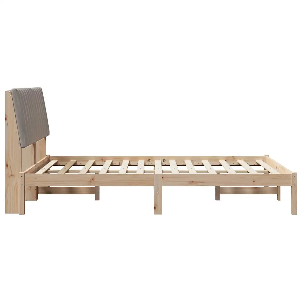 Struttura del letto Marrone 135 x 190 cm Pino massello