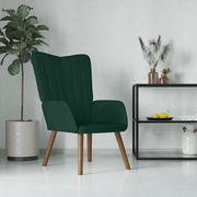 Poltrona Relax Verde Scuro in Velluto 327657