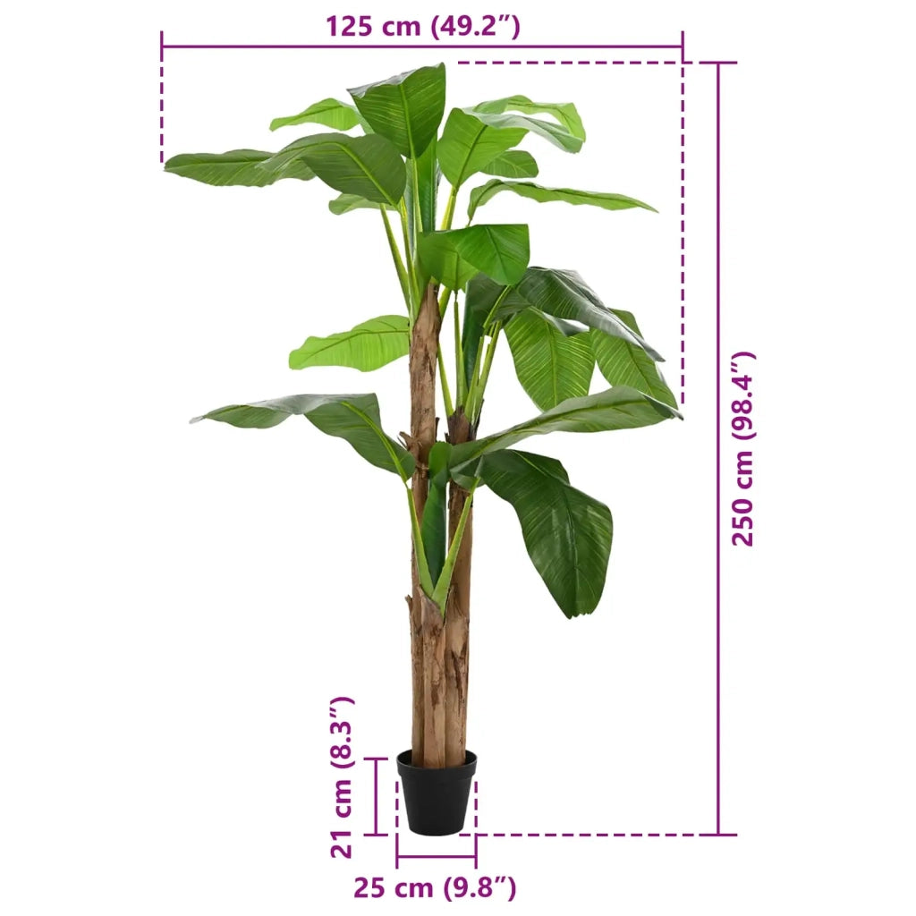 Albero di Banana Artificiale Verde 125 x 25 x 250 cm 42042074