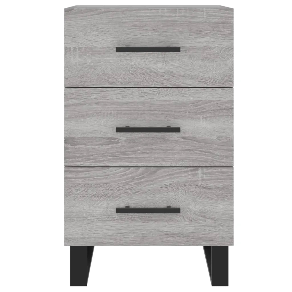 Comodino | Armadio da Notte | Mobiletto da notte Grigio Sonoma 40x40x66 cm in Legno Multistrato