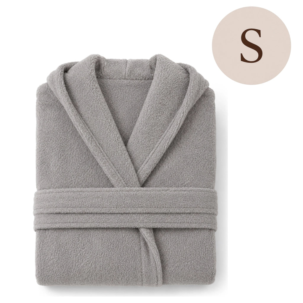 Satofa, Accappatoio 100% Cotone con Cappuccio, Grigio