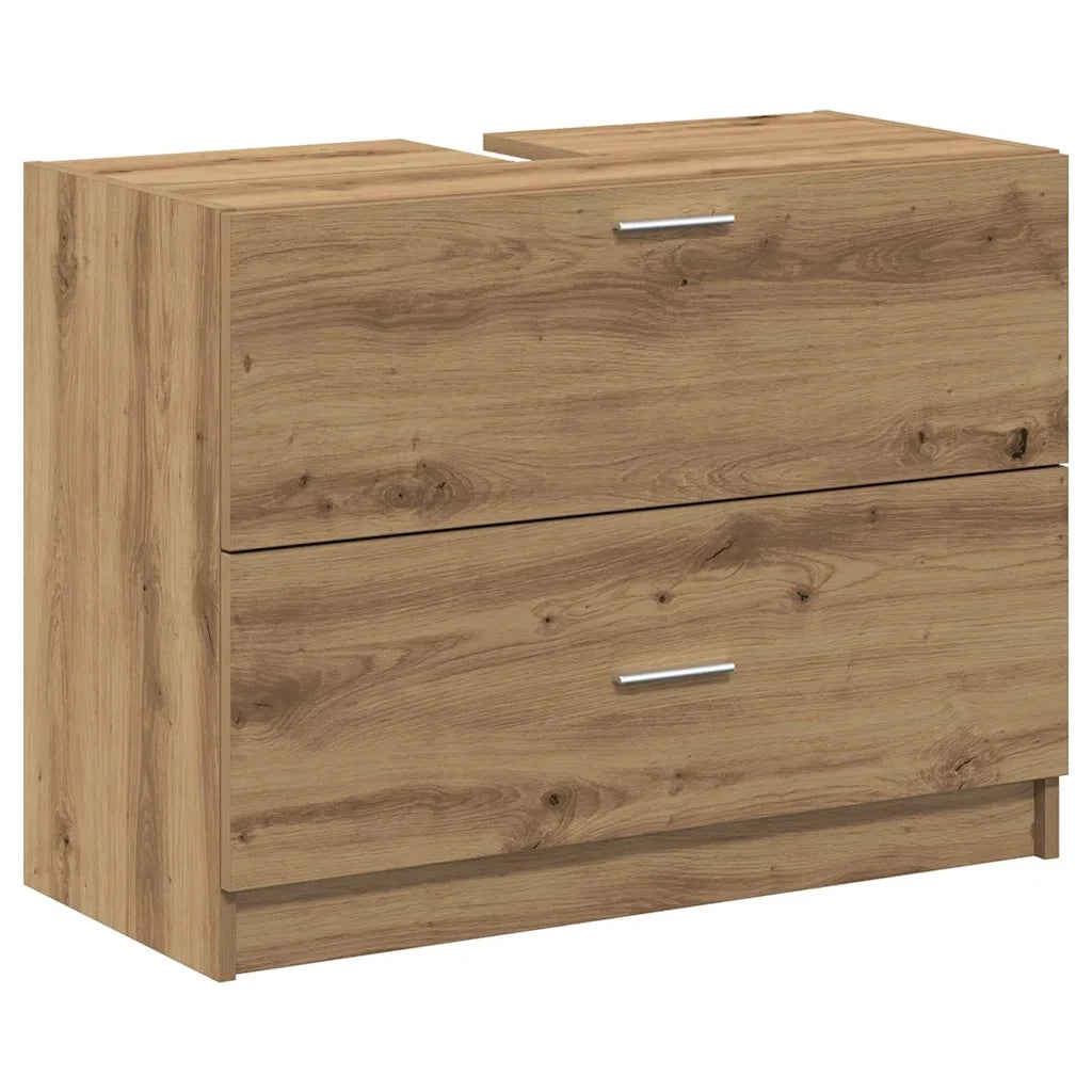 Mobile da Bagno con cassetto Rovere artigianale 78 x 37 x 59 cm 868831
