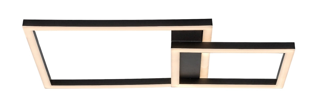 Rabalux Heleth plafoniera nera geometrica LED 24W 3000K