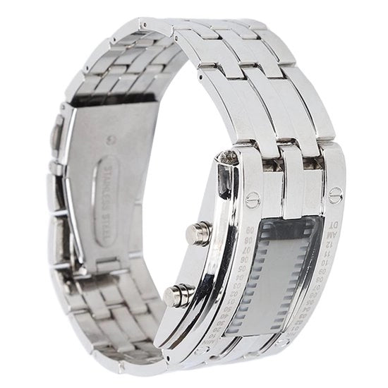 Orologio Digitale Acqua Resistente - Display LED - Modalità Tempo Binario - Orologio Uomo - Lega - Movimento Quadrato Preciso - Orologio da Polso