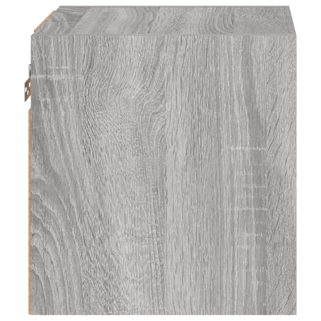 Mobile TV multimediale da parete mensola TV credenza mobile TV sala da pranzo soggiorno camera da letto e luci LED 2 pezzi Sonoma 30 x 28,5 x 30 cm grigio 02_0029147