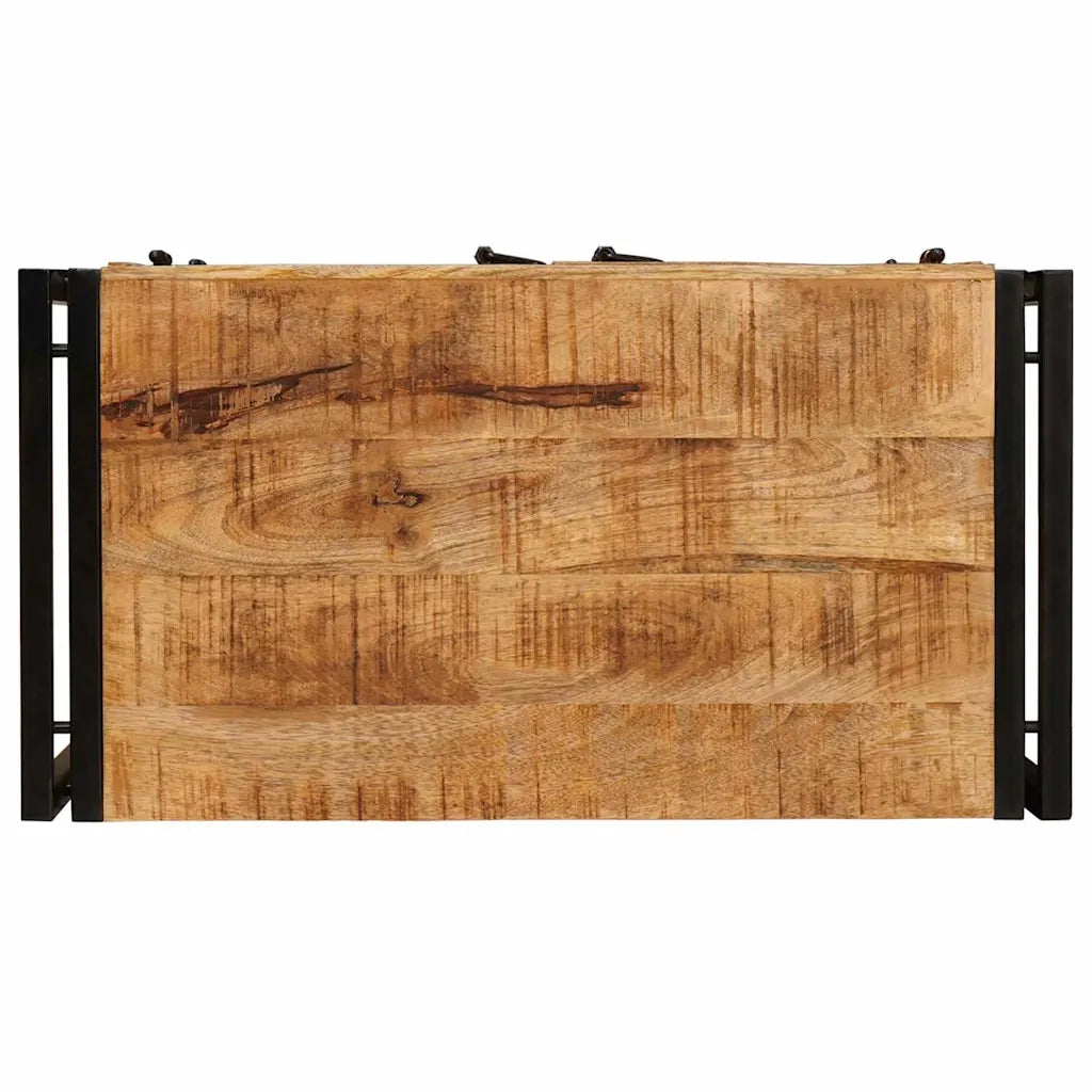 vidaXL Armadio da Notte Marrone Legno di mango solido e grezzo