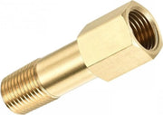 Adattore - Connessione a 6 facce - Lunghezza 50mm - Femmina a Esterno - Ottone - Adatto per Riduzione - 4 Pezzi