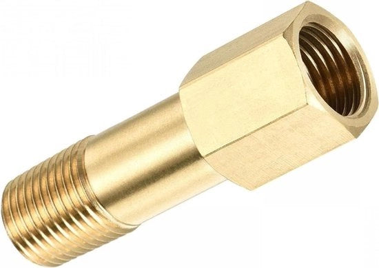 Adattore - Connessione a 6 facce - Lunghezza 50mm - Femmina a Esterno - Ottone - Adatto per Riduzione - 4 Pezzi