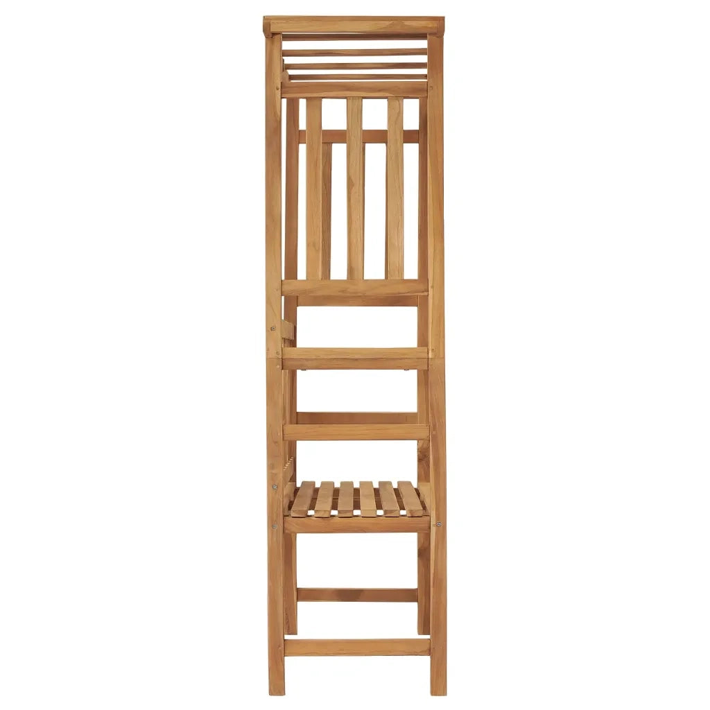 Panca da Giardino con Pergolato 115 cm Legno Massello di Teak 316170