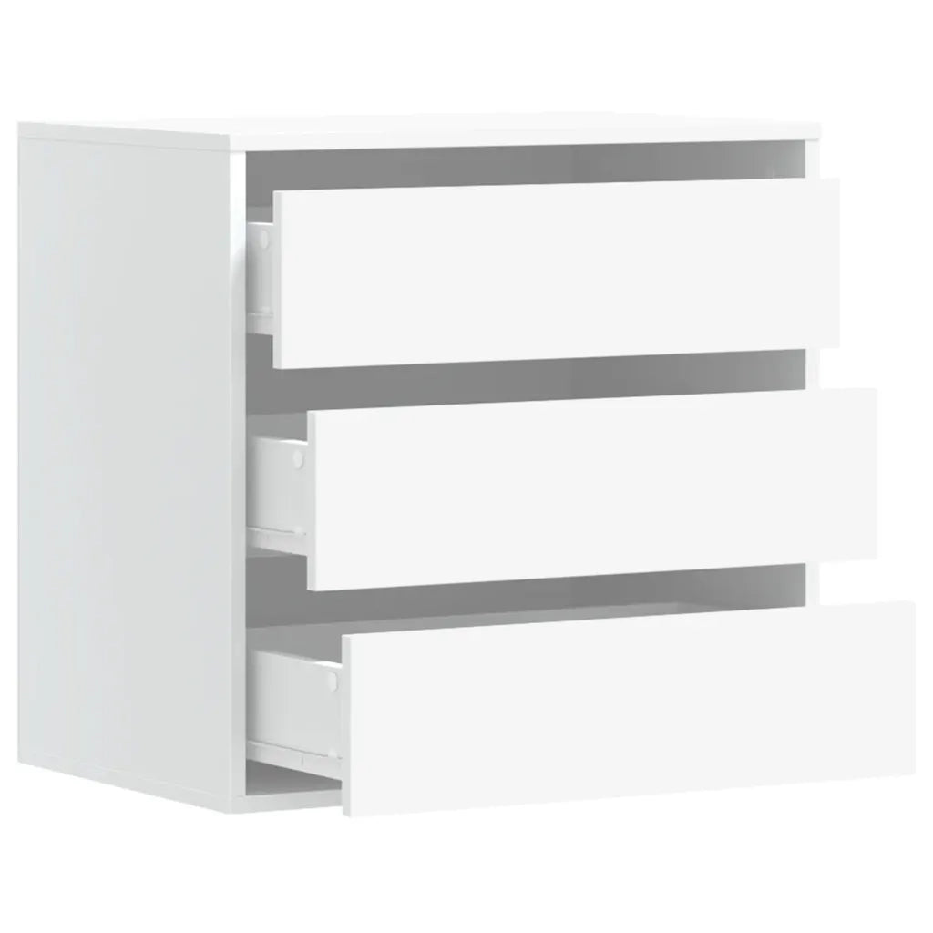 Cassettiera Bianca 60x41x58 cm in Legno Multistrato 852843