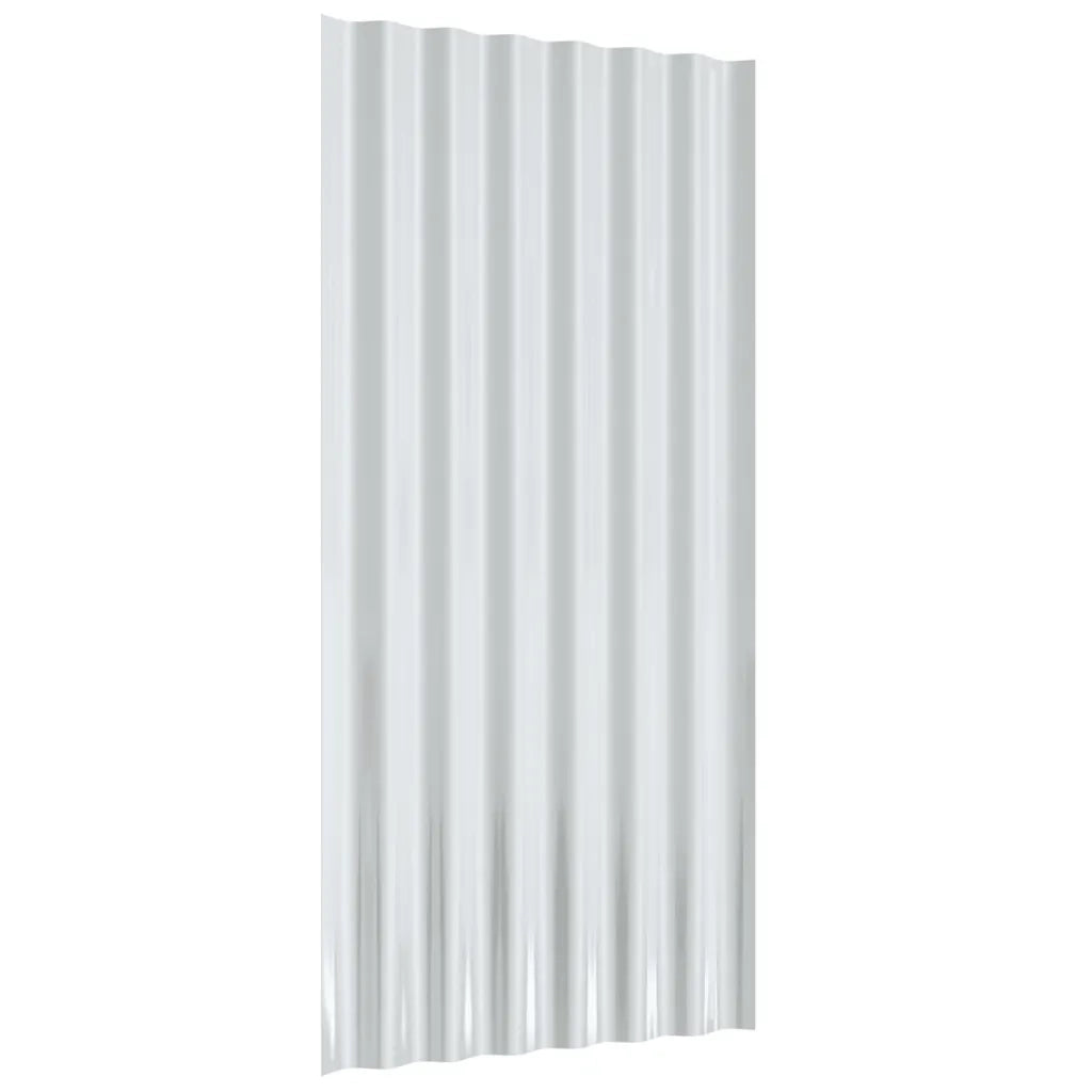 Pannelli Tetto 36pz Acciaio Verniciato a Polvere Grigio 80x36cm cod mxl 75889