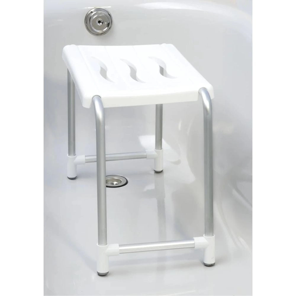 Sgabello per vasca da bagno o doccia bianco KV02 capacità di carico 150 kg