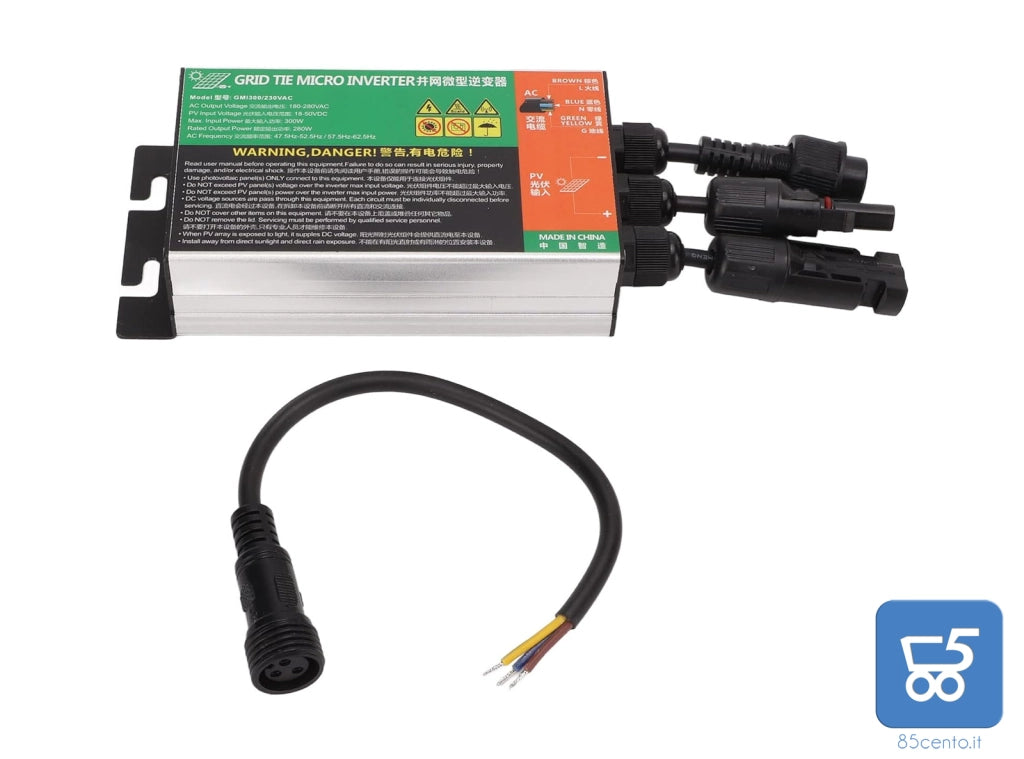 Micro Inverter Solare Griglia Tie Y&H MPPT 300W 230 VAC Durevole per Piccoli Sistemi Solari