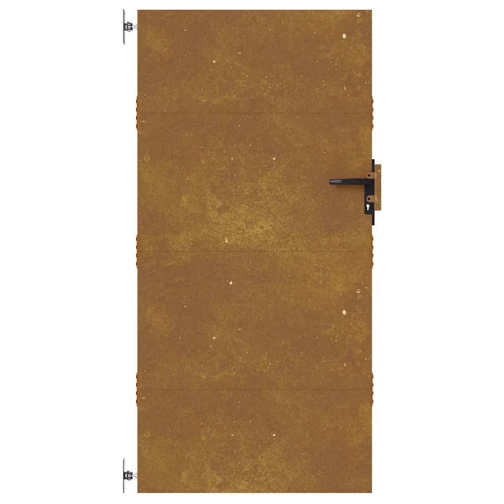 Cancello da Giardino 85x200 cm in Acciaio Corten