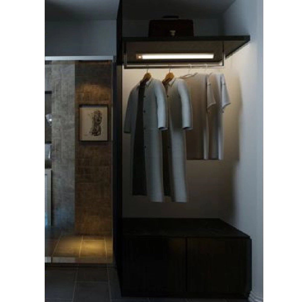 Trade Shop - Lampada Led Ricaricabile Armadio 3w Usb Sensore Movimento Crepuscolare - -bianco Naturale      -