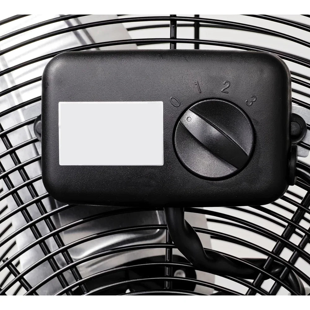 Ventilatore industriale da pavimento  con ruote Nero 180 W Ø 70 cm