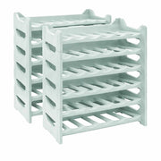 SET 12 CANTINETTE MODULARE PER 72 BOTTIGLIE  IMPILABILE PORTA BOTTIGLIE DI COLORE VERDE CHIARO