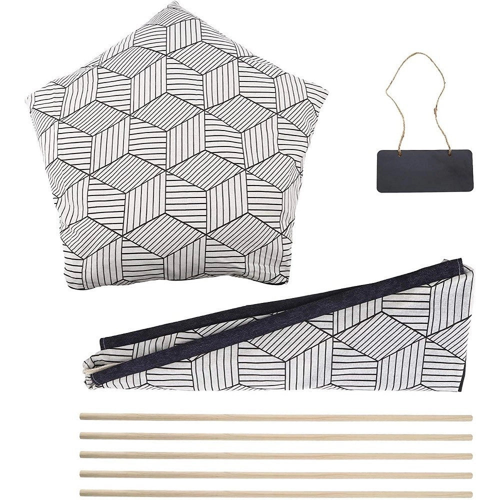 Trade Shop - Tepee Letto Cuscino Lavagna Rimovibile Lavabile Portatile Per Animali 50x50x70cm -