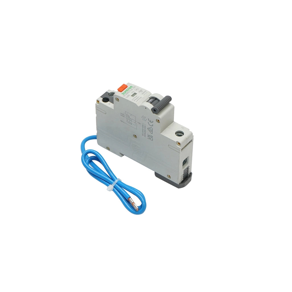 Interruttore automatico con protezione differenziale RCBO 1P+N 50A 30mA, AC Suntree