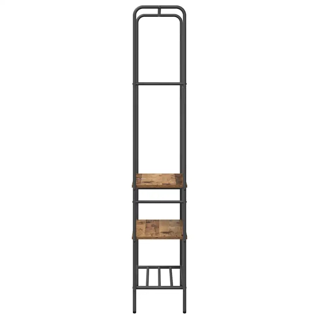 Stendibiancheria con lo scaffale Legno vecchio 60 x 30 x 171 cm 868461