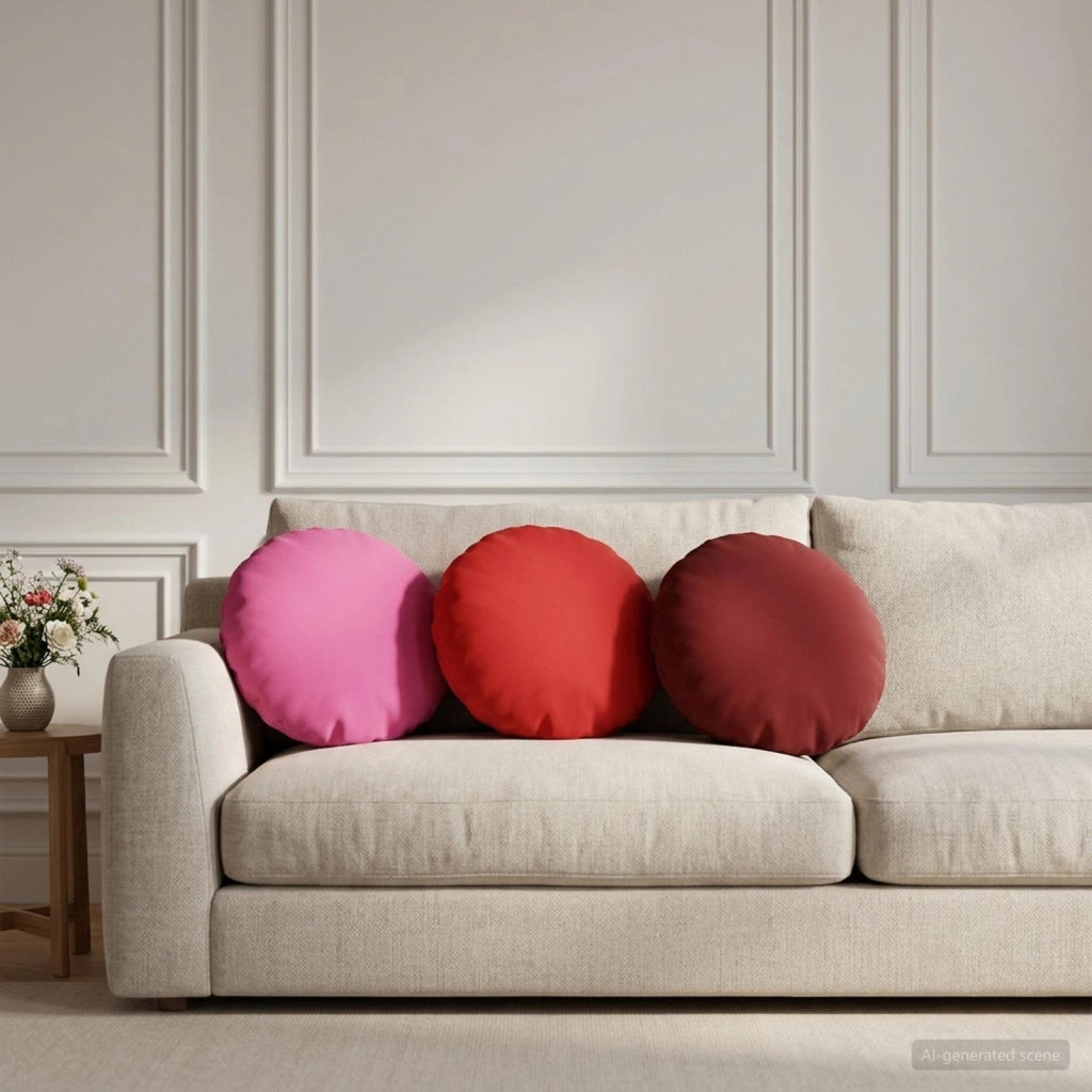 Cuscino con cuscino HEERLEN 2 pz Rosso Poliestere 929169