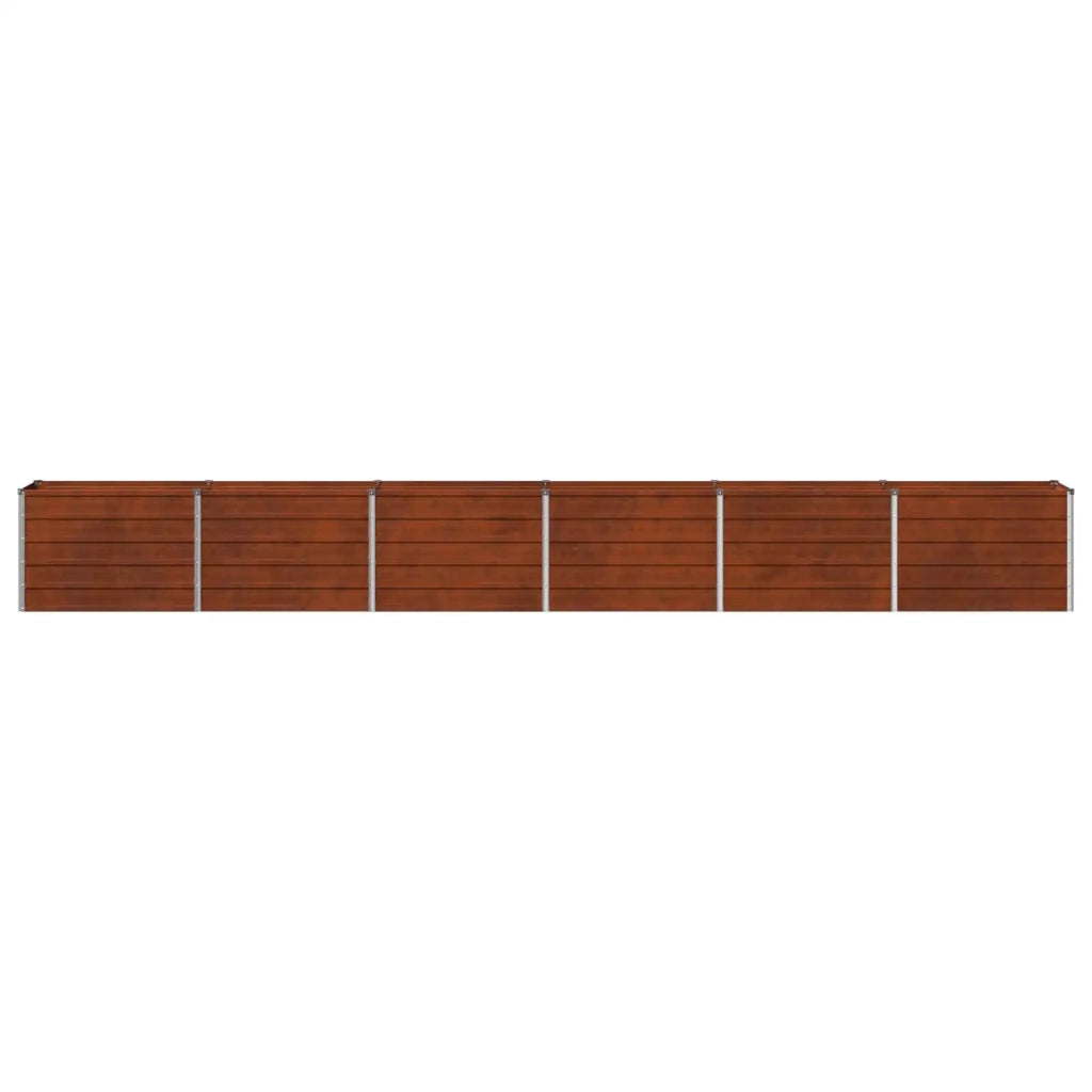 Letto rialzato da giardino Ruggine 480 x 40 x 55 cm cartone 8006292