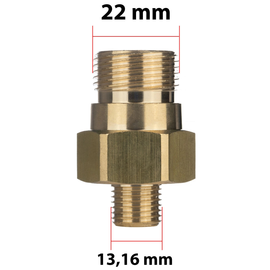 Adattatore in Ottone EasyLock TR22M-1/4M – Compatibile con Idropulitrici Kärcher EASY!Lock | Filettatura 1/4"
