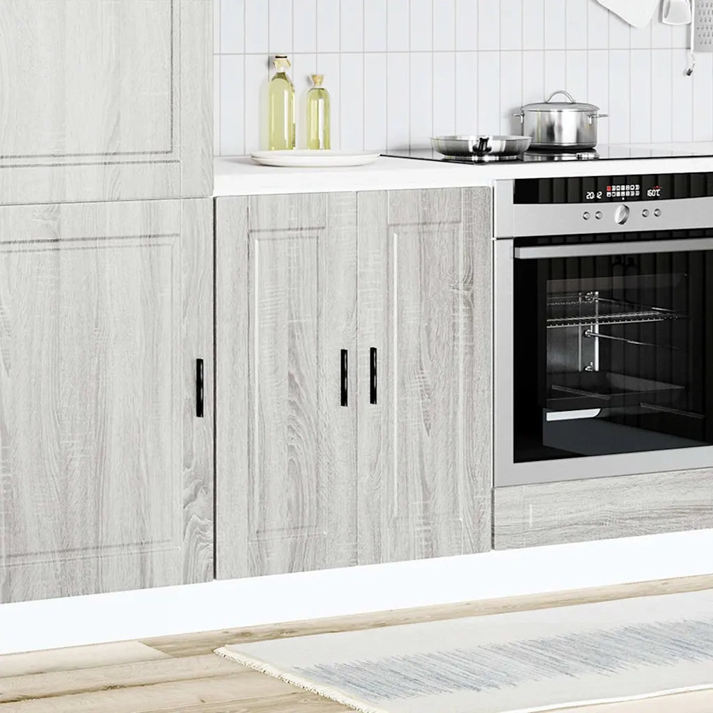 Pensile da cucina | Base da Cucina Porto Grigio Sonoma in Legno Multistrato