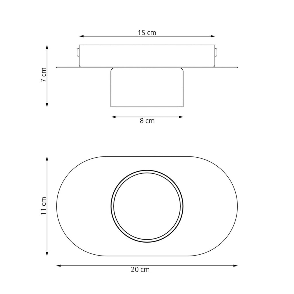 Lampada da soffitto Diaz in acciaio nero opaco