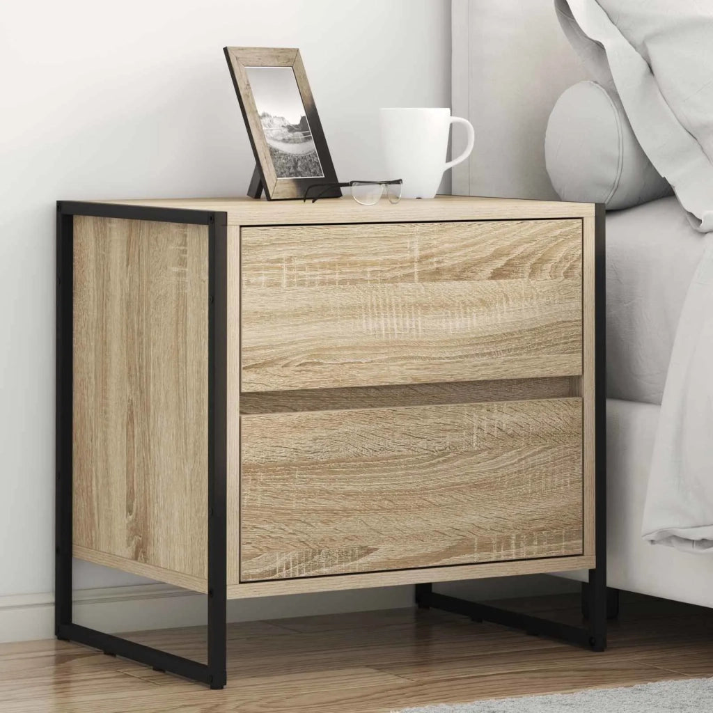 Comodino Sonoma 50 x 39.5 x 50 cm Legno multistrato
