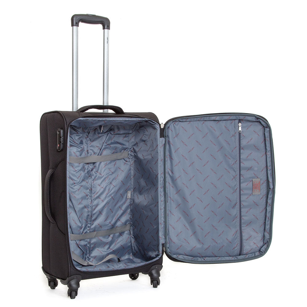 Trolley Valigia Morbida Bagaglio a Mano in Poliestere 4 Ruote Ravizzoni Matisse Blu