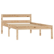 Letto singolo | Letto per adulti | Giroletto senza Materasso 100x200 cm in Legno Massello di Pino