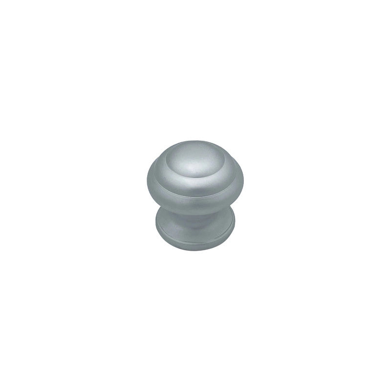 Pomolo fisso per porta SAGUATTI 178/60EB in alluminio argento satinato