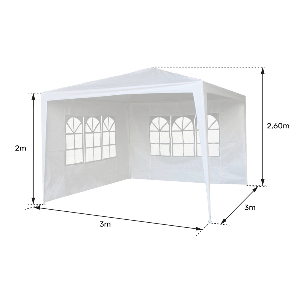 Tenda di accoglienza 3 × 3 m TRAMONTANA