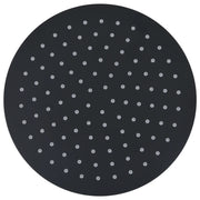 Testa Doccia a Pioggia in Acciaio Inox 25 cm Rotonda Nera 147691