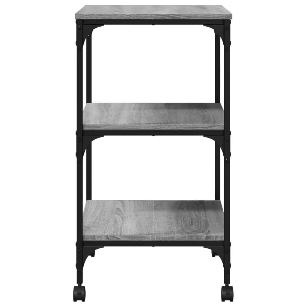 Supporto per stampante scrivania 3 ripiani Sonoma 50 x 41 x 75 cm grigio 02_0044722