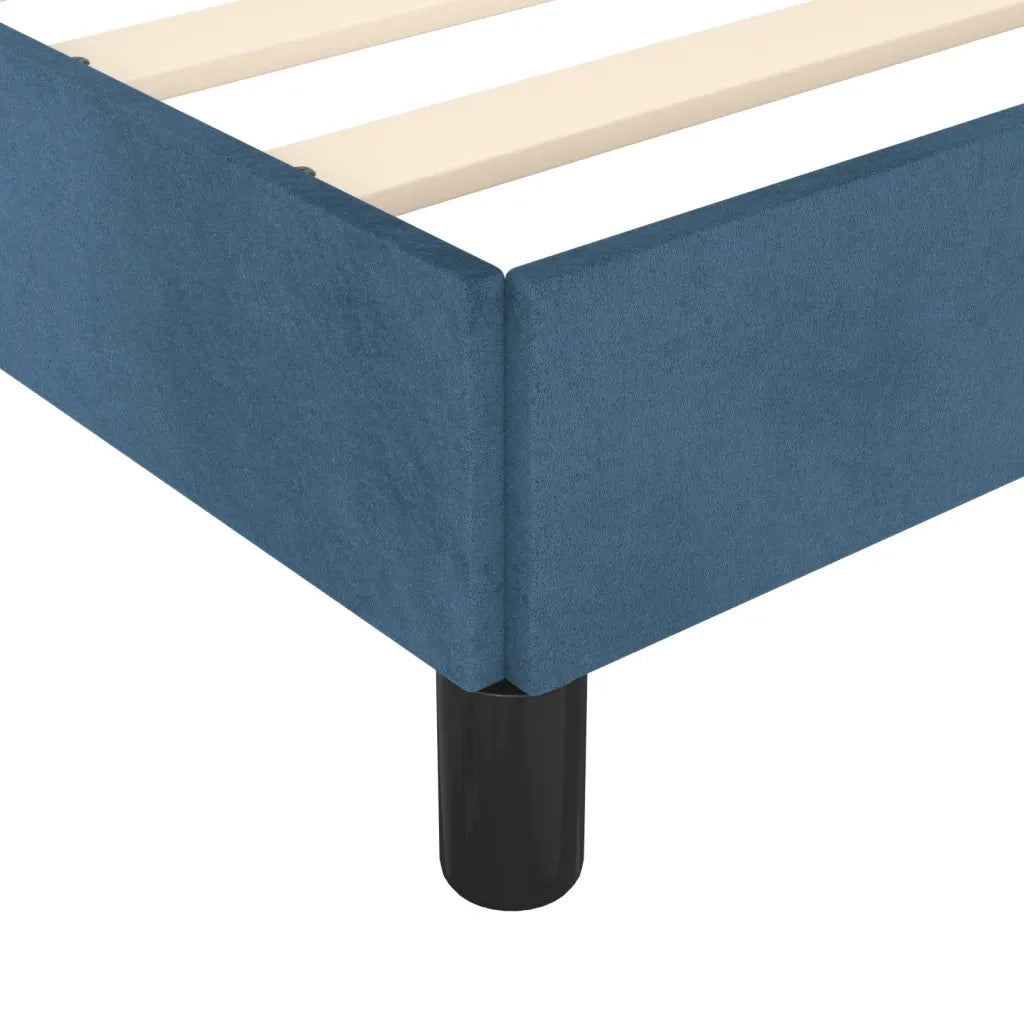 Giroletto senza Materasso Blu Scuro 90x200 cm in Velluto 3125920