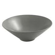 Lavabo da appoggio slim 40,5 cm grigio cemento in ceramica  Paras