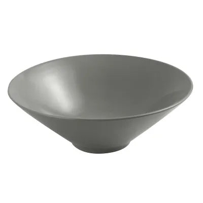 Lavabo da appoggio slim 40,5 cm grigio cemento in ceramica  Paras