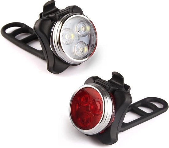 Illuminazione per bicicletta - luce per bicicletta ricaricabile - con supporto per smartphone - impermeabile